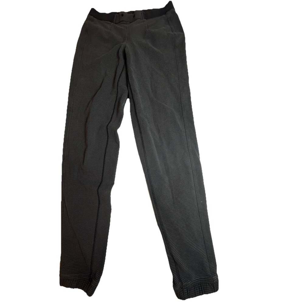 LULULEMON Women's‎ Gray Striped Casual Joggers Sweatpants Size 8